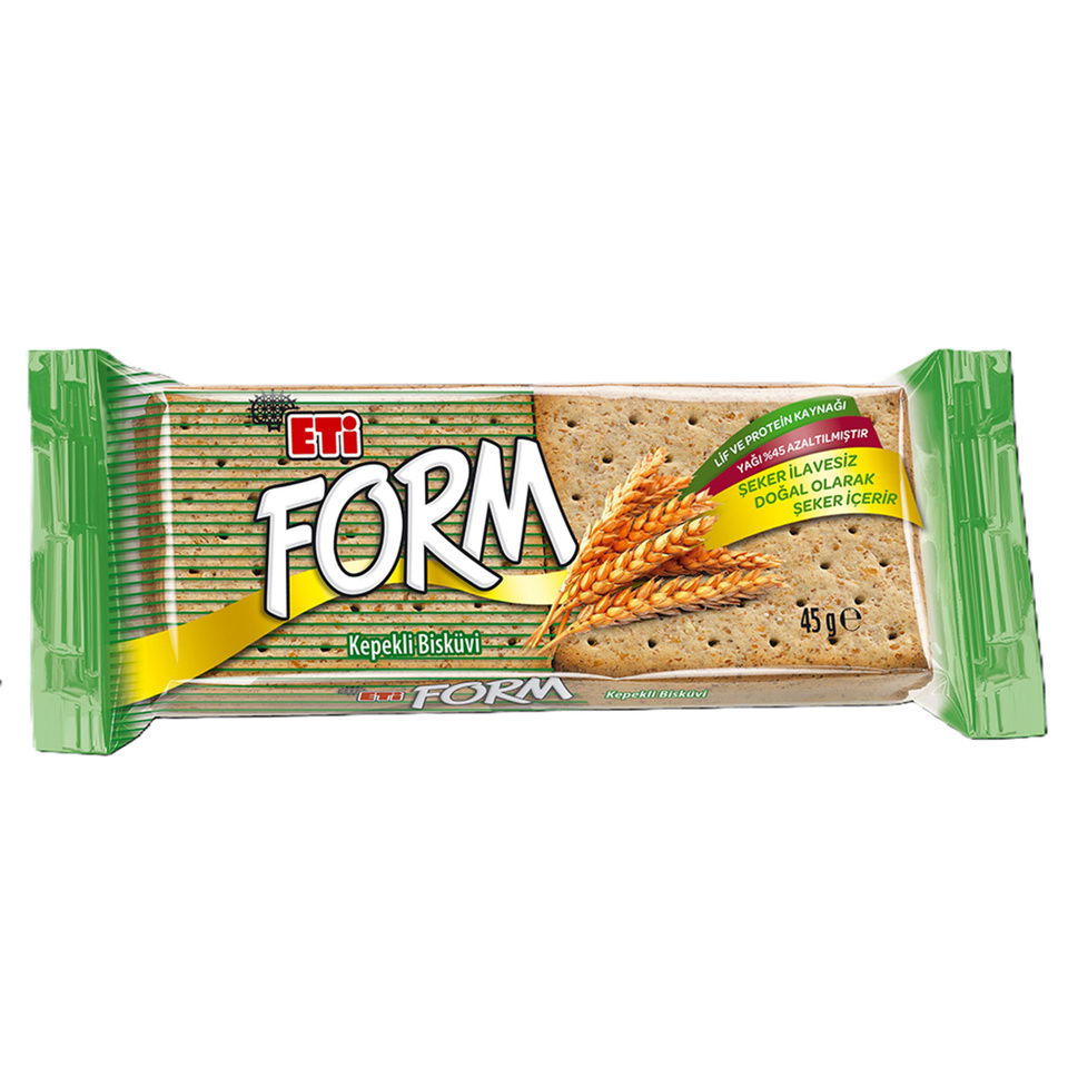 ETİ FORM BİSKÜVİ 45 GR.-KEPEK